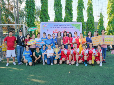 Giao lưu bóng đá chào mừng kỷ niệm 94 năm ngày thành lập Công đoàn Việt Nam