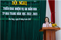 Hội nghị triển khai nhiệm vụ GDMN năm học 2022-2023